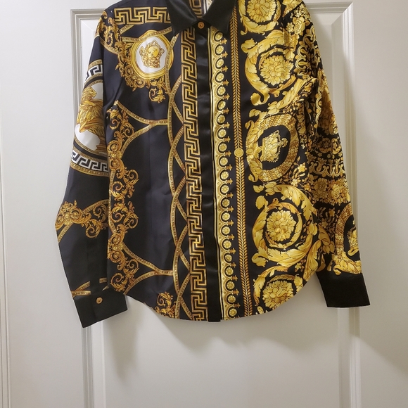 Versace La Coupe Des Dieux Silk Shirt NWOT - Picture 7 of 16